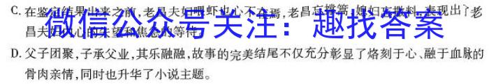 乐山市高中2024届教学质量检测语文