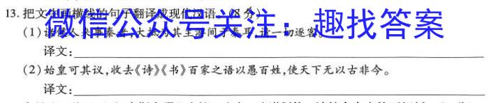 2023年普通高等学校招生全国统一考试(银川一中第四次模拟考试)语文