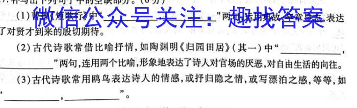 河南省焦作市普通高中2022-2023学年高一下学期期末考试语文