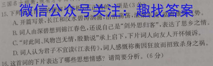 2023年临沂市初中学业水平考试二轮模拟试题语文