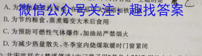 安徽省2023年初中学业水平考试临考调研检测（5月）化学