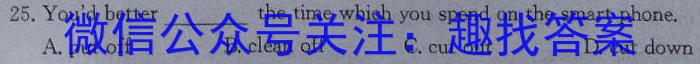 陕西省2023届中考考前抢分卷【CCZX A SX】英语