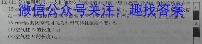 2023年广西示范性高中高二联合调研测试(2023.6)f物理