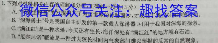 河南省2022~2023学年新乡市高一期末(下)测试(23-550A)语文