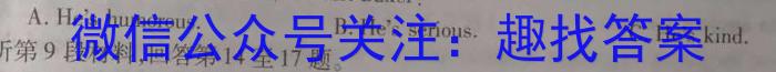 皖江名校2023-2024学年度上学期高二年级联考英语