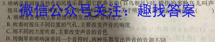 2024届Z20名校联盟（浙江省名校新高考研究联盟）高三第一次联考物理`