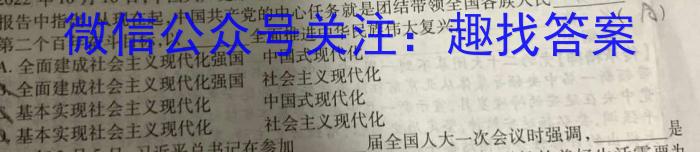 2024届云师大附中适应性月考（八）政治试卷d答案