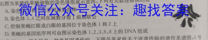 江淮十校2024届高三第一次联考（8月）政治试卷及参考答案生物试卷答案