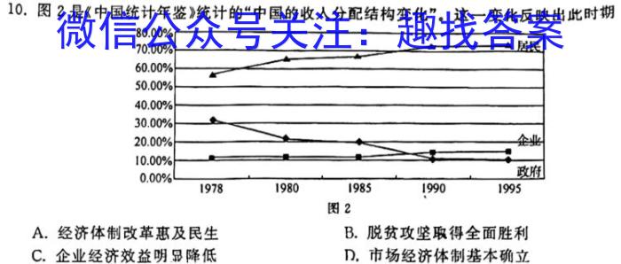 安徽省2023～2024学年八年级开学摸底练习历史