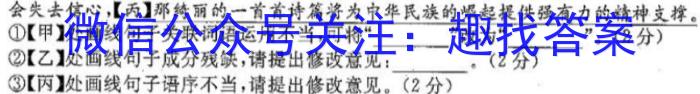 河北省2023-2024学年度七年级上学期阶段评估（一）【1LR】/语文