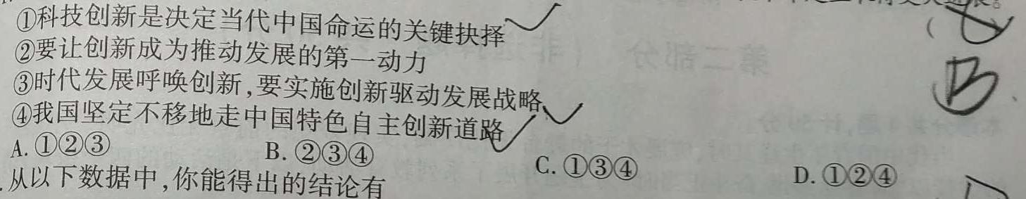 【精品】四川省2024届高考冲刺考试(四)4思想政治