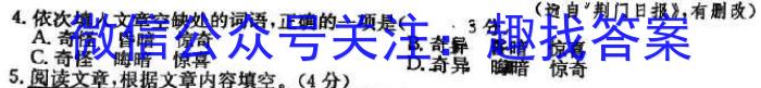 2024届百万大联考高三年级8月联考（1002C）语文