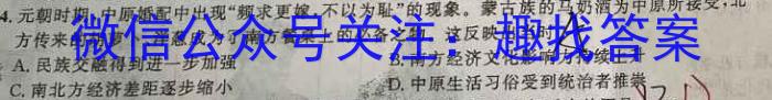 江西省吉安市第八中学2024届九年级入学测评历史