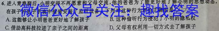 天一大联考2023-2024学年高一年级阶段性测试（一）政治~