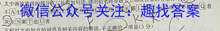 广东省2024届高三级 9月六校联合摸底考试(4010C)/语文