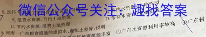 江淮十校2024届高三第一次联考（8月）英语试卷及参考答案q地理
