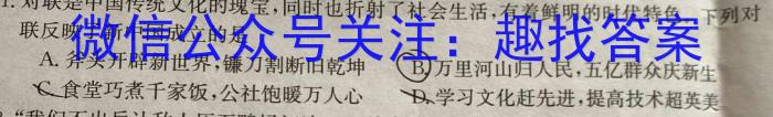 云南省普通高中2023~2024高二开学考(24-08B)历史试卷