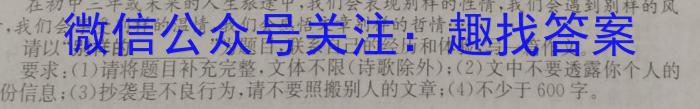 2023年湖北省部分名校高三新起点8月联考语文