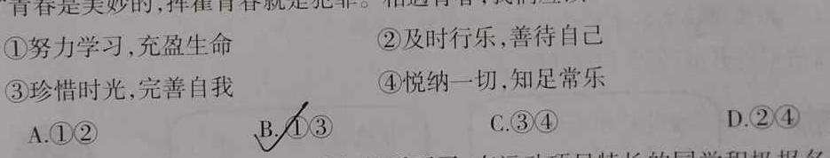 【精品】湖南省益阳市2024届高三4月教学质量检测思想政治