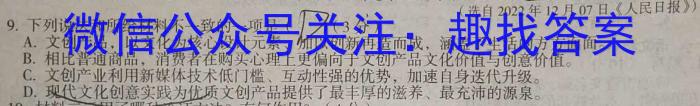 九师联盟·2023~2024学年高三核心模拟卷(上)(一)老教材语文