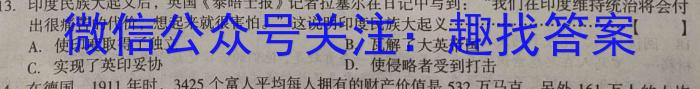 九师联盟 2024届8月高三开学考(X)历史试卷