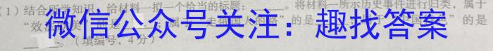 陕西省西安市2023-2024学年第一学期初三年级摸底练习历史试卷