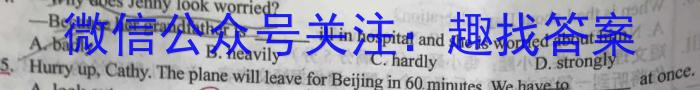 陕西省2023-2024学年七年级教学素养测评（一）A【1LR】英语
