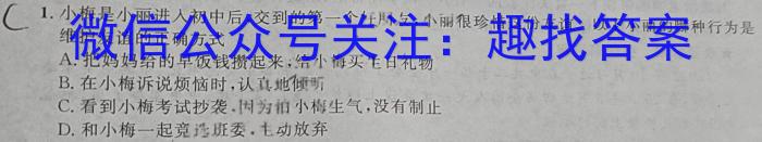 河北省2023-2024学年第一学期八年级期末教学质量检测政治~