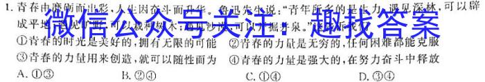 江西省2024届九年级初中目标考点测评（十四）政治~