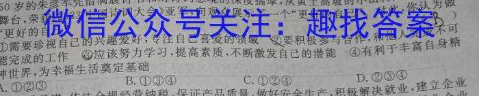 2024年普通高等学校统一模拟招生考试新未来10月联考（高三）政治~