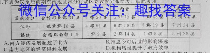 云南师范大学实验中学昆明湖校区2023-2024学年上学期初2024届开学学情检测政治s