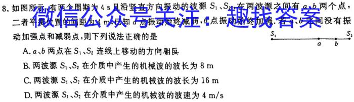 福建省2023~2024福州市高三年级第一次质量检测.物理