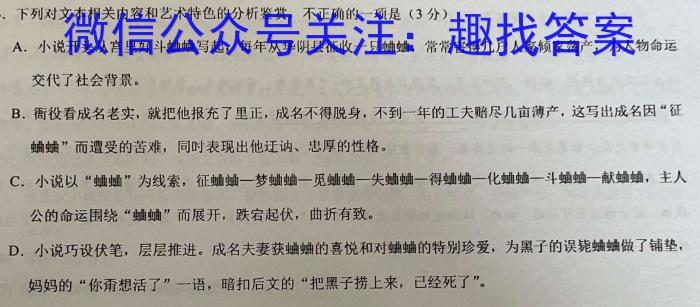 ［天一大联考］湖南省2024届高三年级8月联考语文