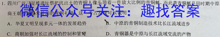 云南省昆明市长丰学校2023-2024学年上学期九年级开学考历史