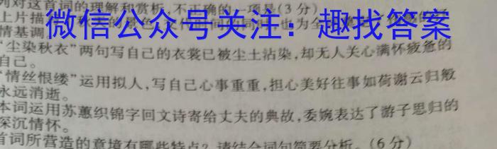 陕西省西安市2023-2024学年第一学期初三年级摸底练习语文