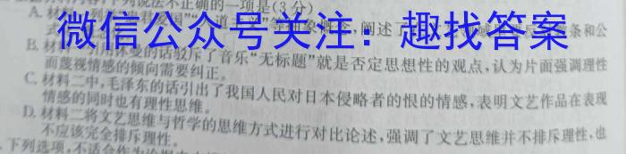 安徽省2024届灵壁第六初级中学九年级素质检测一/语文