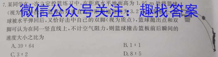 河北省2024届新高二年级开学考(24-25B)z物理