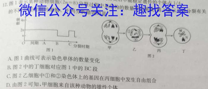 陕西省2023~2024学年度九年级第一学期开学收心检测卷生物试卷答案