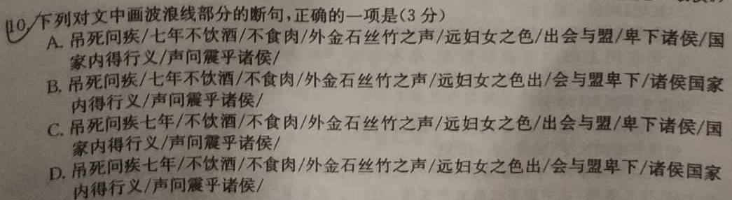 2024届北京专家卷(二)语文