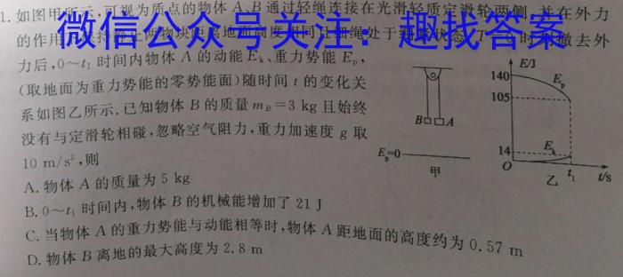 菁师联盟2024届8月质量监测考试物理`