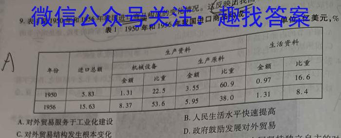 山东省日照市2021级高三上学期校际联合联合考试（8月）历史
