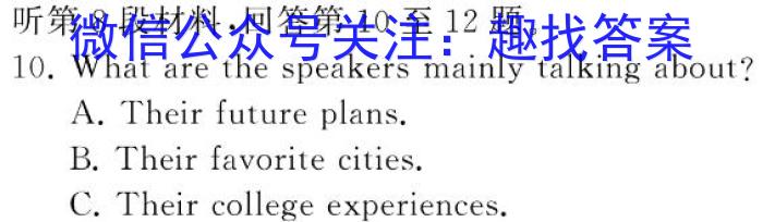 皖智教育·全程达标卷·安徽第一卷·2023-2024学年九年级全程达标卷期中调研卷英语试题