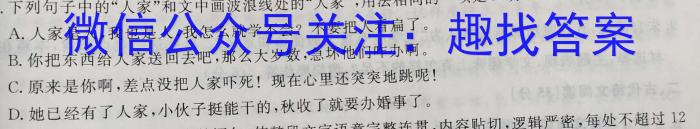 云南省昆明市第三中学初2024届初三年级上学期开学考试语文