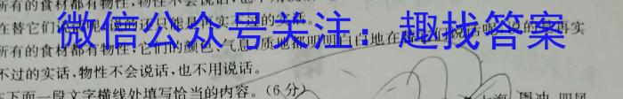 2023-2024学年安徽省高三考试8月联考(AH)语文