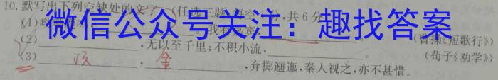 衡水金卷先享题2023-2024高三一轮复习40分钟单元检测卷(广西专版)(1)语文