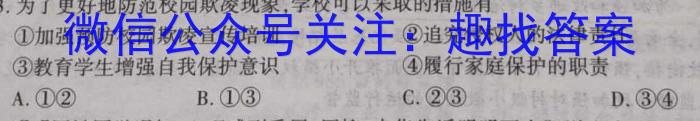 河南省2024届高三阶段性考试政治~