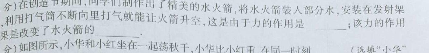 智慧上进 江西省2024届新高三秋季入学摸底考试-物理