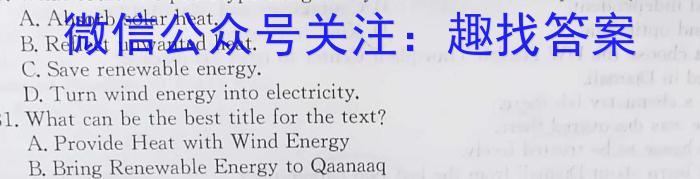 安徽省2024届九年级第一次阶段性诊断检测卷【R-LKZX B AH】英语