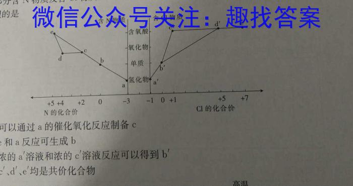 q江西省上进教育2023-2024学年高二开学大联考化学