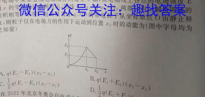 江西省上进教育2023-2024学年高二开学大联考l物理